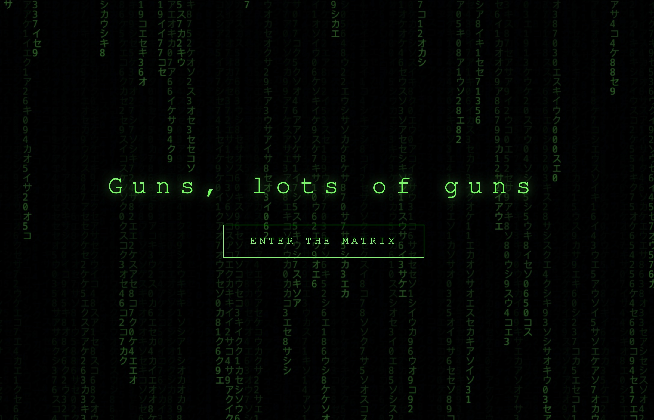 Guns, lots of guns